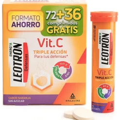 Vitamina C Triple Acción Comprimidos Efervescentes 72 + 36 De Regalo Naranja 54 U