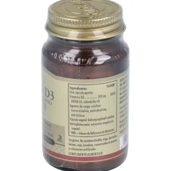 Vitamina D3 Colecalciferol 4000 Ui 100 mcg 60 Vcaps - Solgar