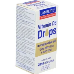 Vitamina D3 en Gotas 20ml - Lamberts