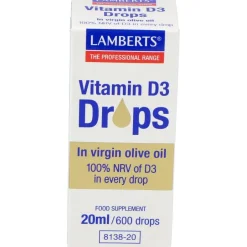 Vitamina D3 en Gotas 20ml - Lamberts