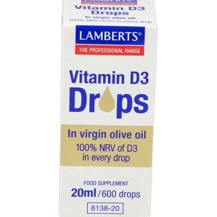 Vitamina D3 en Gotas 20ml - Lamberts