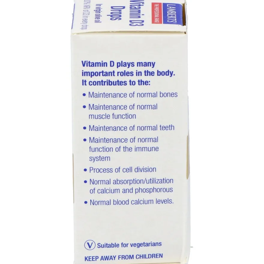 Vitamina D3 en Gotas 20ml - Lamberts