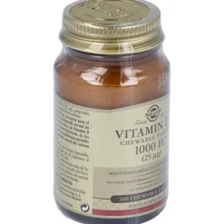 Vitamina D3 1000 Iu 25 Μg Comprimidos Masticables 100 u - Solgar