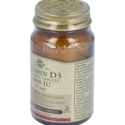 Vitamina D3 1000 Iu 25 Μg Comprimidos Masticables 100 u - Solgar