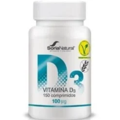 Vitamina D3 Liberacion Sostenida 250mg 150co Vegan - Soria Natural