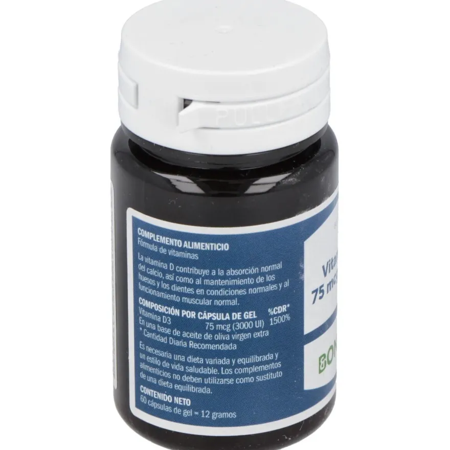 Vitamina D3 75mcg 60caps - Bonusan