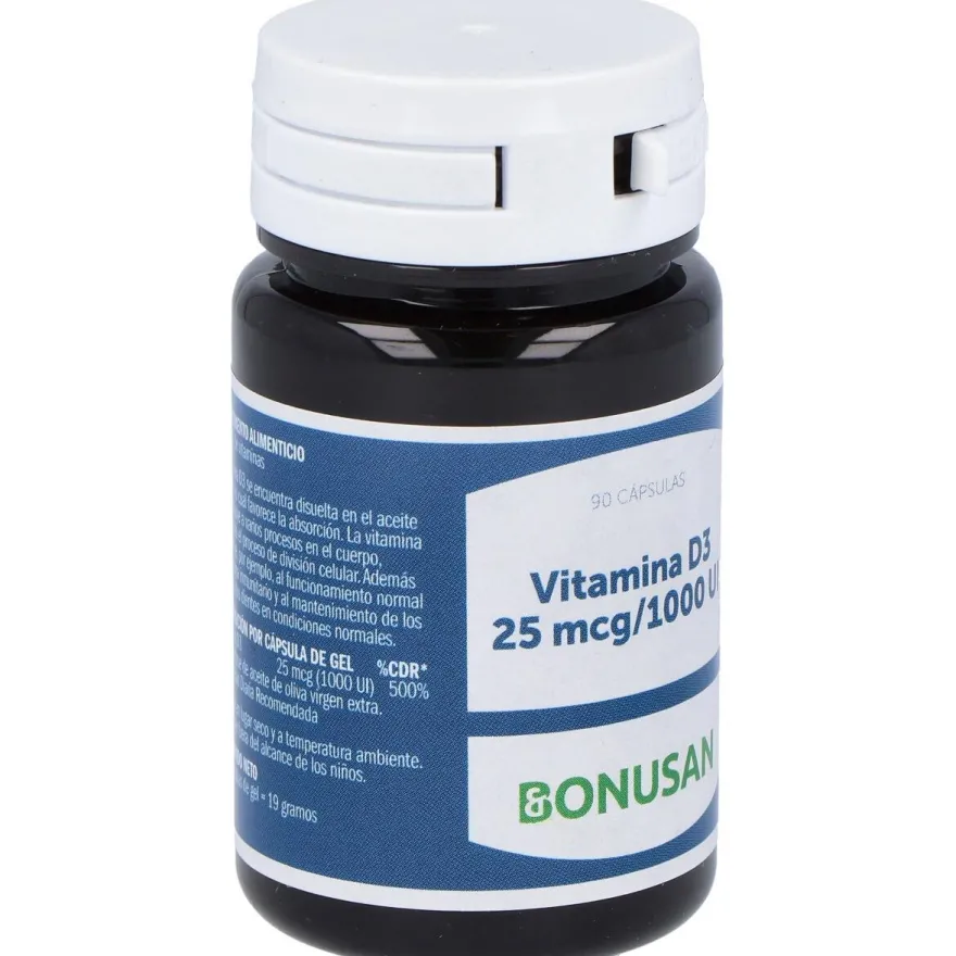 Vitamina D3 25 Mcg/1000 u 90 Caps - Bonusan