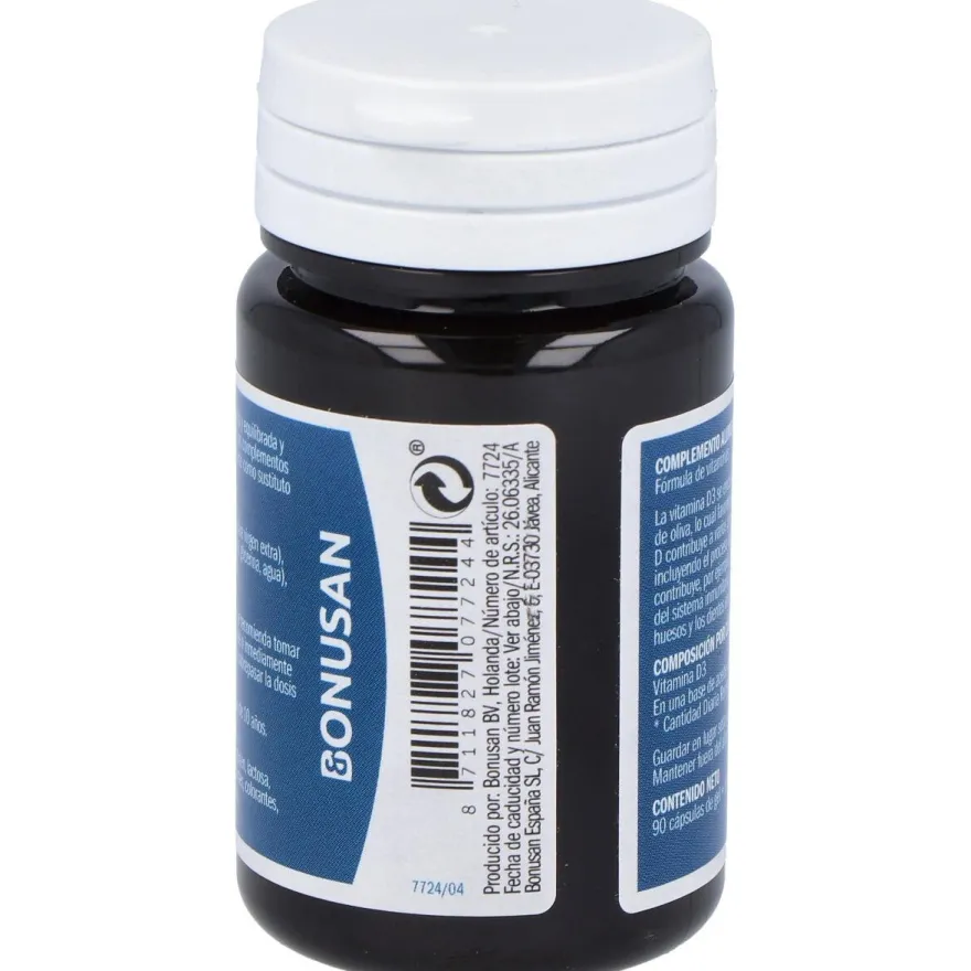 Vitamina D3 25 Mcg/1000 u 90 Caps - Bonusan