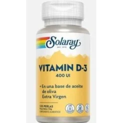Vitamina D3 400ui 120caps - Solaray
