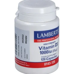 Vitamina D3 1000 Ui (25μg) 120 Cápsulas - Lamberts