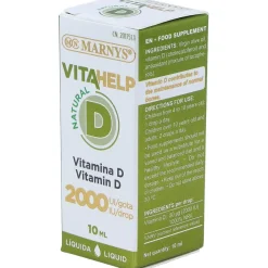 Vitamina D 2000ui Líquida Línea Vitahelp 10ml - Marnys
