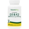 Vitamina D3 2500ui Vitamina K2 120mcg 90comp - Natures Plus