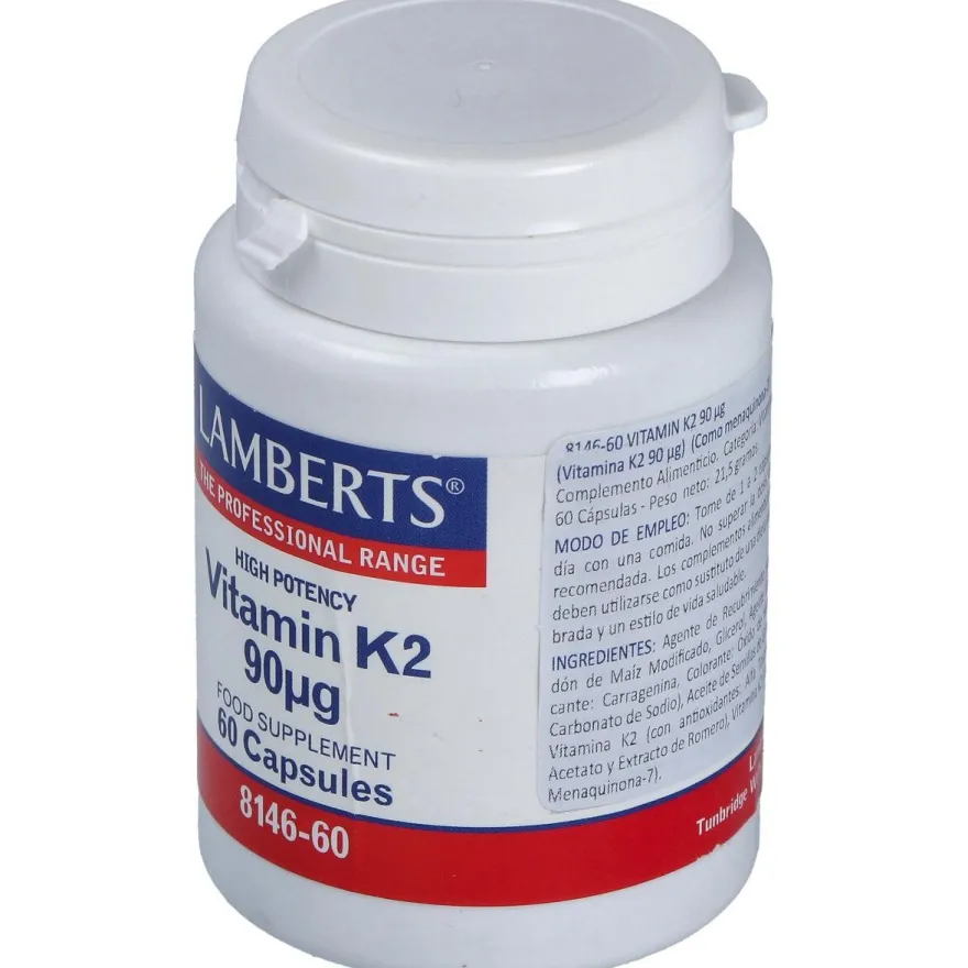 Vitamina K2 90μg 60caps - Lamberts