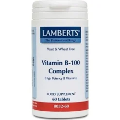 Vitamin B100 Complex 60tab 8032 - Lamberts