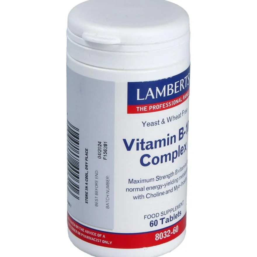 Vitamin B100 Complex 60tab 8032 - Lamberts