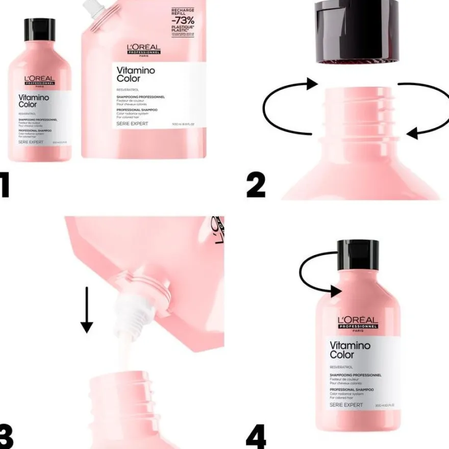 Vitamino Color Champú Recarga 500 ml - Loral Professionnel Paris