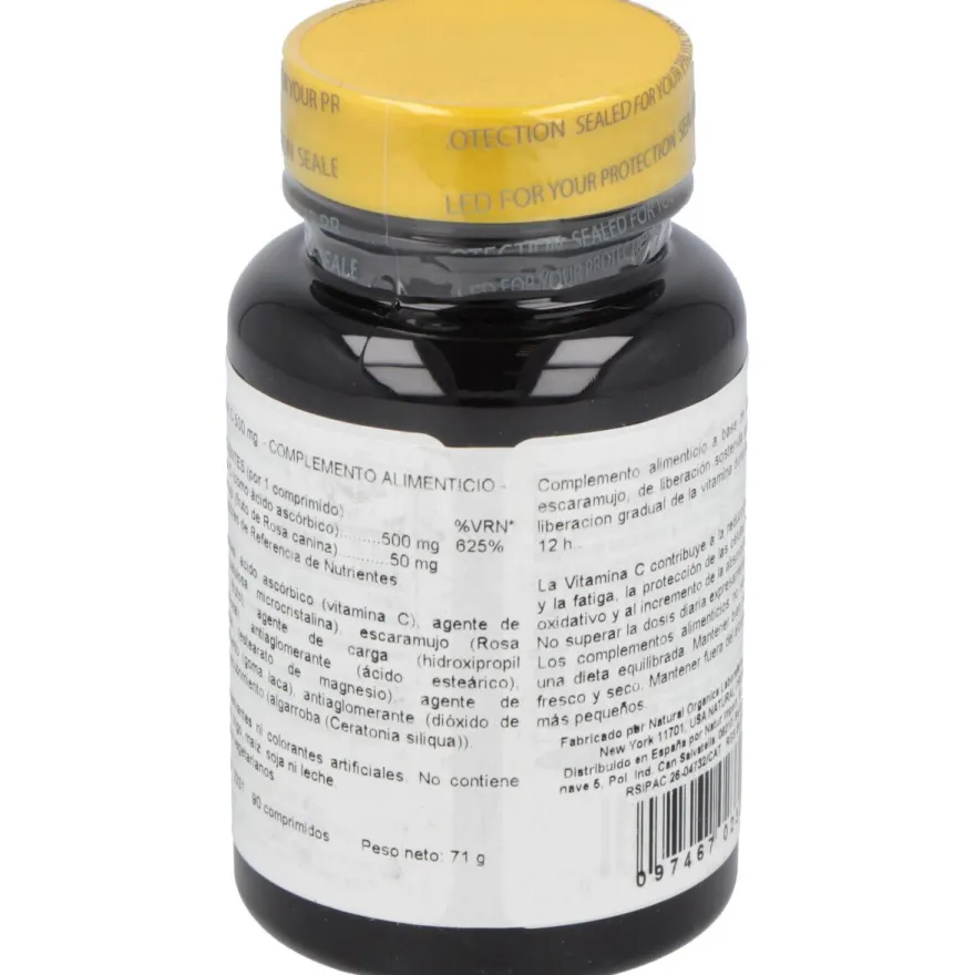 Vit. C 500Mg + Escaramujo (Accion Retard.) 90Comp