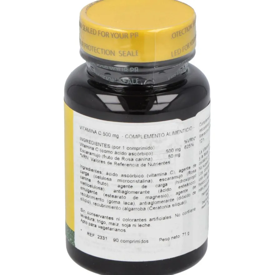 Vit. C 500Mg + Escaramujo (Accion Retard.) 90Comp