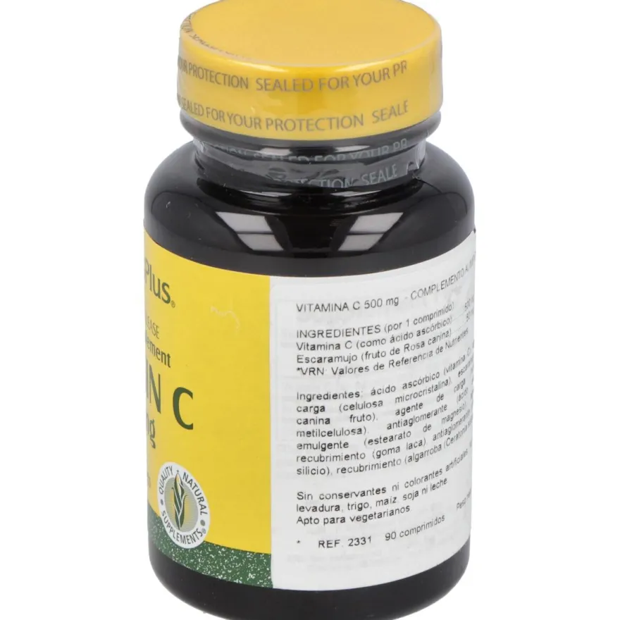 Vit. C 500Mg + Escaramujo (Accion Retard.) 90Comp