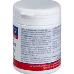 Vit D3 2.000 Ui 120caps - Lamberts