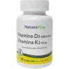 Vit D3 y K2 90caps - Natures Plus
