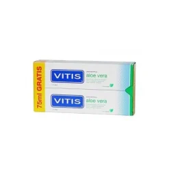 Vitis Aloe Vera Pasta Dentifrica (2 Envases 150 ml Sabor Menta) - Dentaid