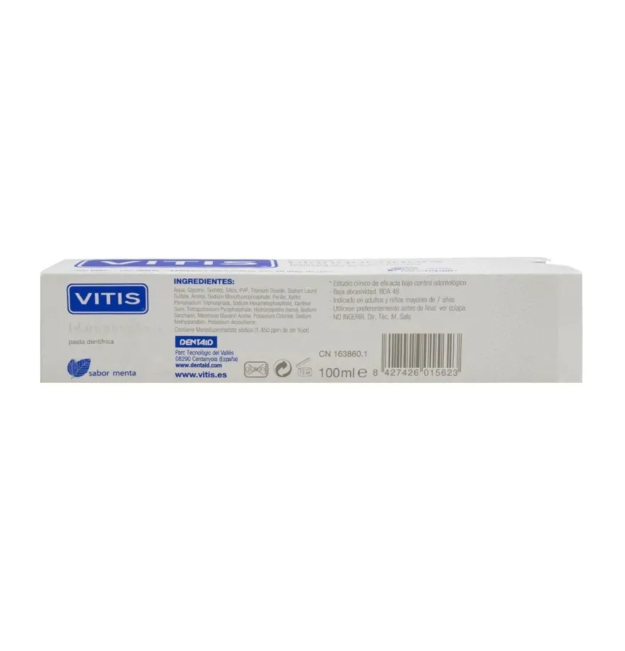 Vitis Blanqueadora Pasta Dentifrica (1 Envase 100 ml) - Dentaid
