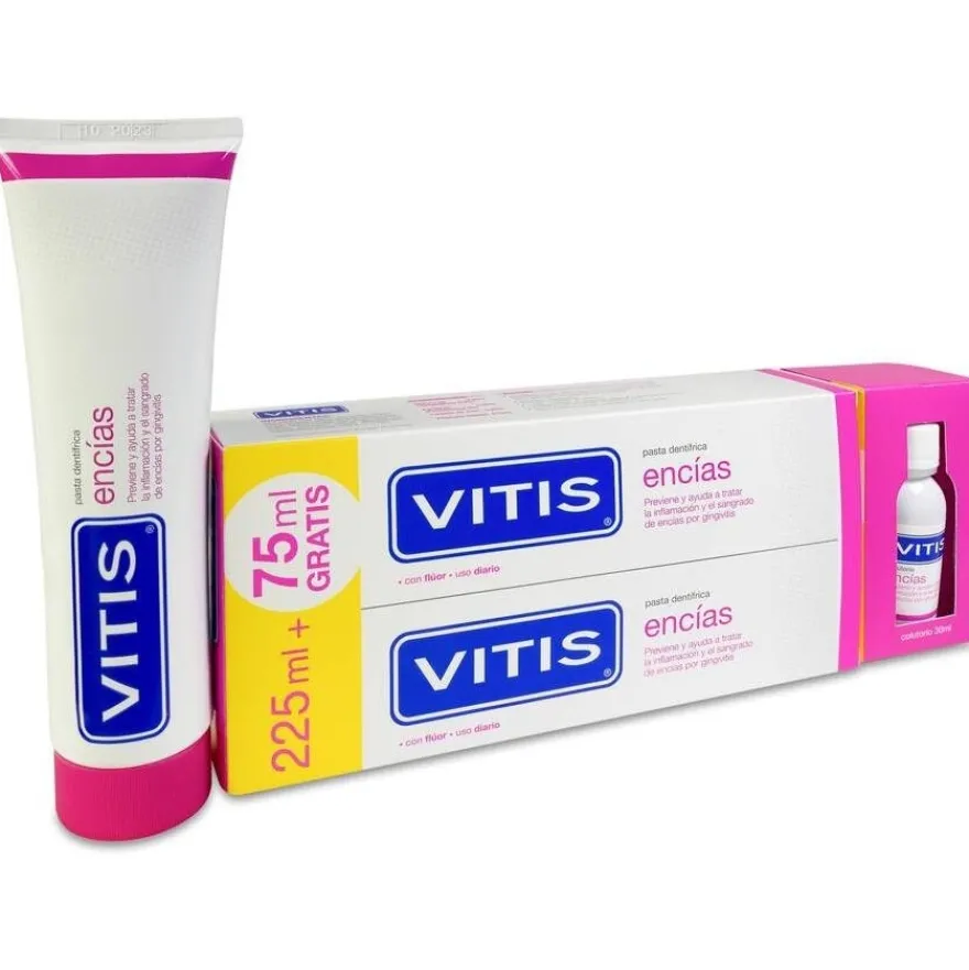 Vitis Pack Encias 2x150ml + Mini Colutorio - Pack