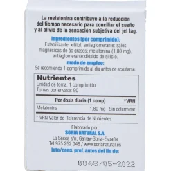 Vit y Min 31 Melatonin Travel 50 mg 90 Comprimidos - mg Dose