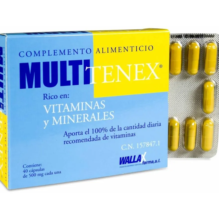 Wallas Multitenex 40 Cápsulas 500Mg