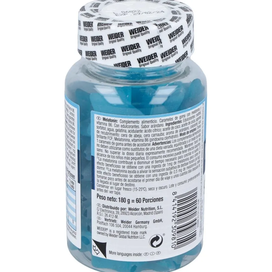 Weider Gummy Up Revolution Melatonin Up 250G 60 Gummies