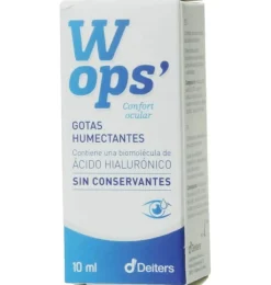 Wops Confort Ocular Gotas Humectantes sin Conservantes con Ácido Hialuronico (1 Envase 10 ml) - Laboratorio Deiters