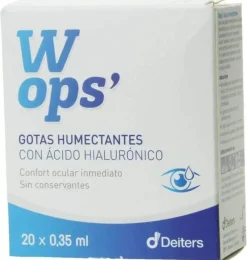 Wops Gotas Humectantes con Ácido Hialuronico (20 Monodosis 0,35 ml) - Laboratorio Deiters