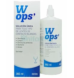 Wops Solución Unica Lentes de Contacto Blandas (2 Unidades 360 ml) - Laboratorio Deiters