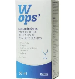 Wops Solución Unica Lentes de Contacto Blandas (1 Envase 60 ml) - Laboratorio Deiters