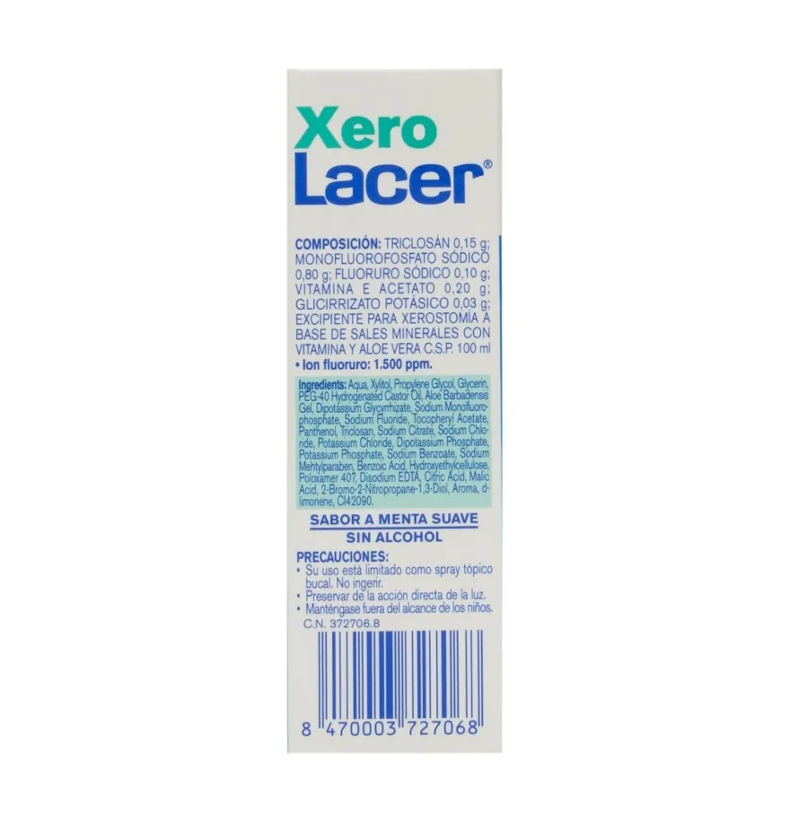 Xerolacer Boca Seca (1 Spray Bucal 30 ml) - Lacer Laboratorios Sa