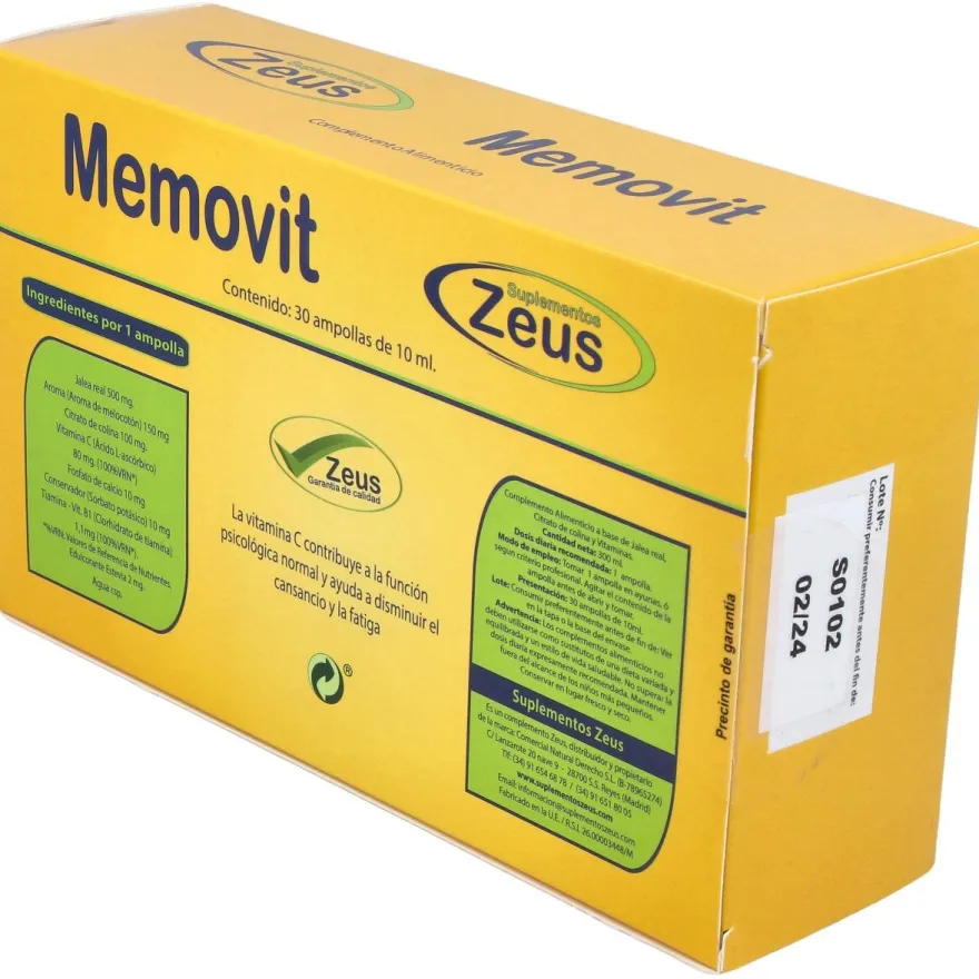 Zeus Memovit 30 Ampollas
