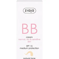 Ziaja Bb Cream Pieles Normales, Secas Y Sensibles Spf15 Tono Natural 50Ml