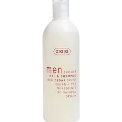Ziaja Men Shower Gel Y Shampoo Red Cedar Scent 400Ml
