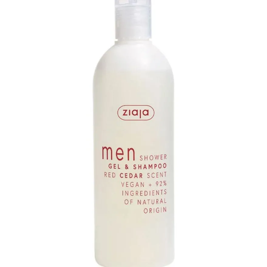 Ziaja Men Shower Gel Y Shampoo Red Cedar Scent 400Ml