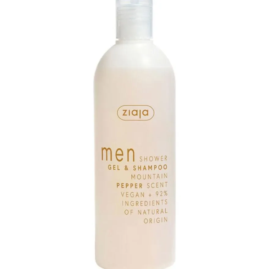 Ziaja Men Shower Gel Y Shampoo Mountain Pepper Scent 400Ml