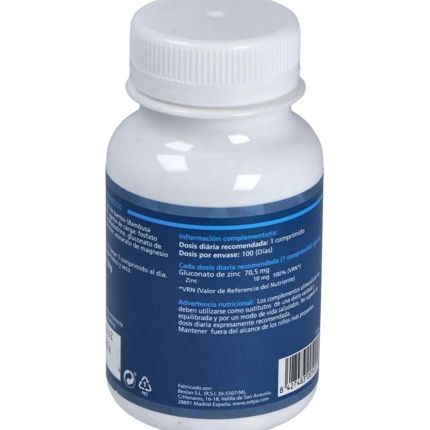 Zinc 50% Cdr 500mg 100comp - Sotya