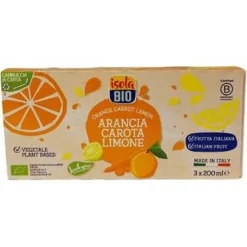 Zumo de Naranja Zanahoria y Limon 3udsx200ml. Bio - Isola
