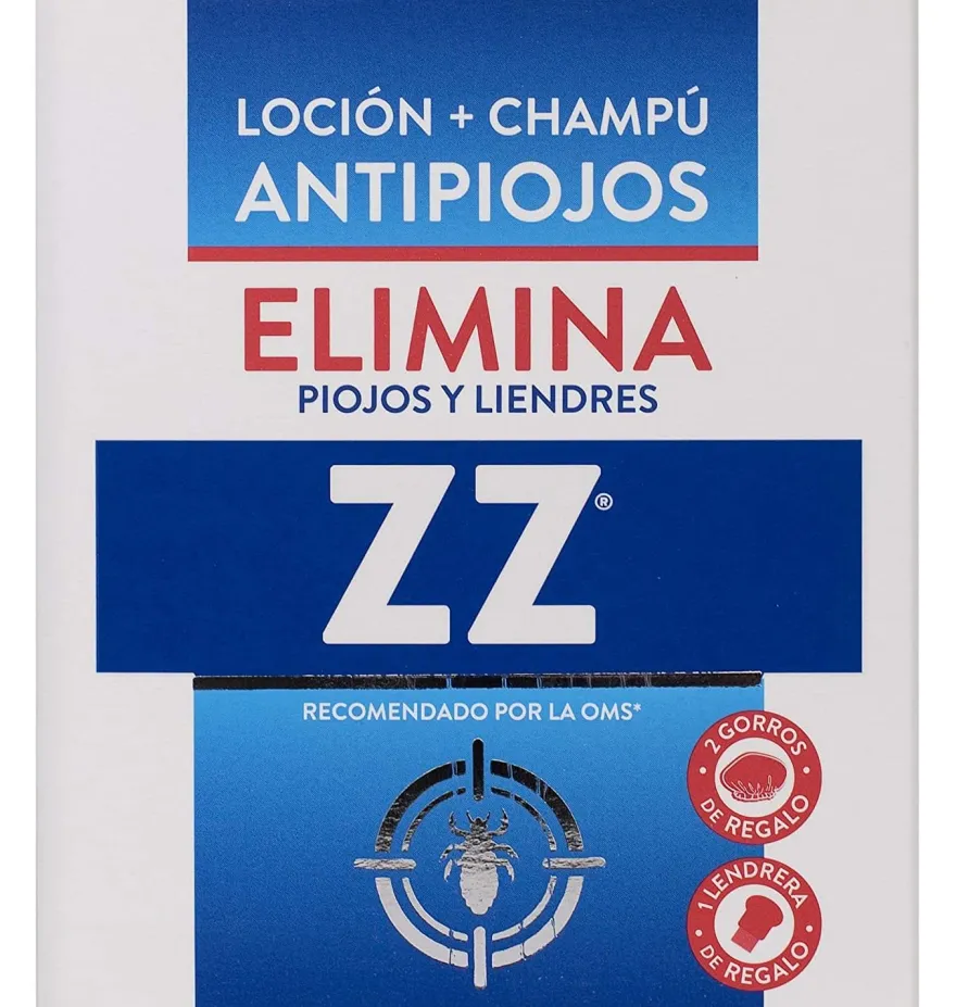 Zz Locion + Champú Antipiojos, 100 ml +125 ml - Zelnova S.a